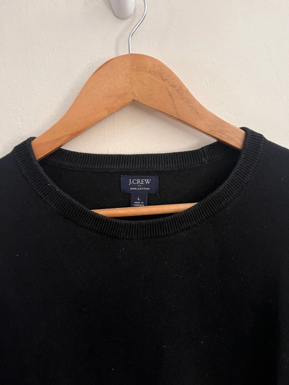 J Crew Cotton Crew Neck Sweater